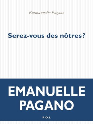 cover image of Serez-vous des nôtres ?